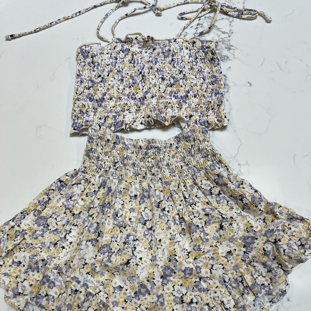 Wild Fable floral tank top and flowy shorts set